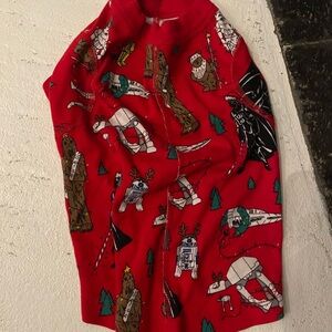 Hanna Andersson Red Dog Sweater with Star Wars Print